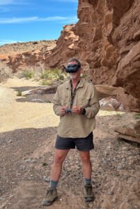 mitch flying his FPV drone in Nevada